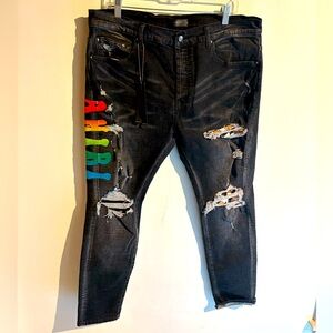 AMIRI rainbow pride pants NWT